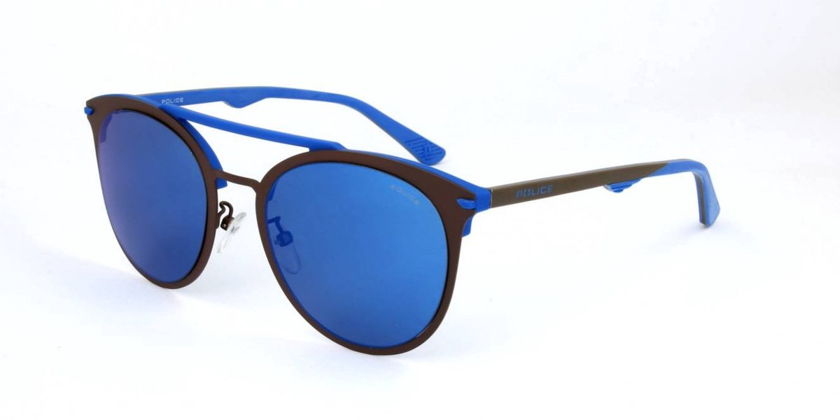 Police SPL491 Rubberized blue 53/21/145 MAN Zonnebrillen