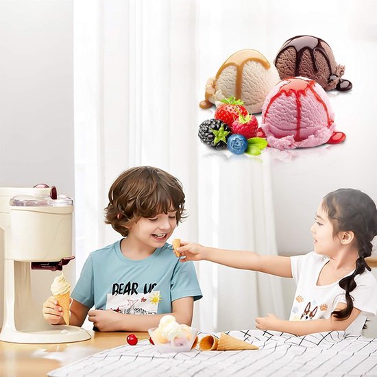 Zachte ijsmachine - Dessert maker - Zelf ijs maken - Snel klaar - 1000 ml van Merkloos — afbeelding 5