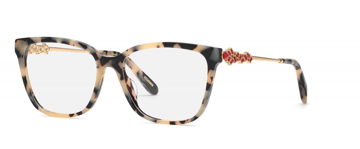 Chopard VCH361S Tartaruga bianco/nero lucido 55/16/145 WOMAN Brilmonturen