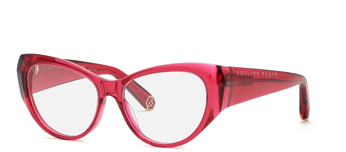 Philipp Plein VPP101 Rosso trasparente 54/15/140 WOMAN Brilmonturen