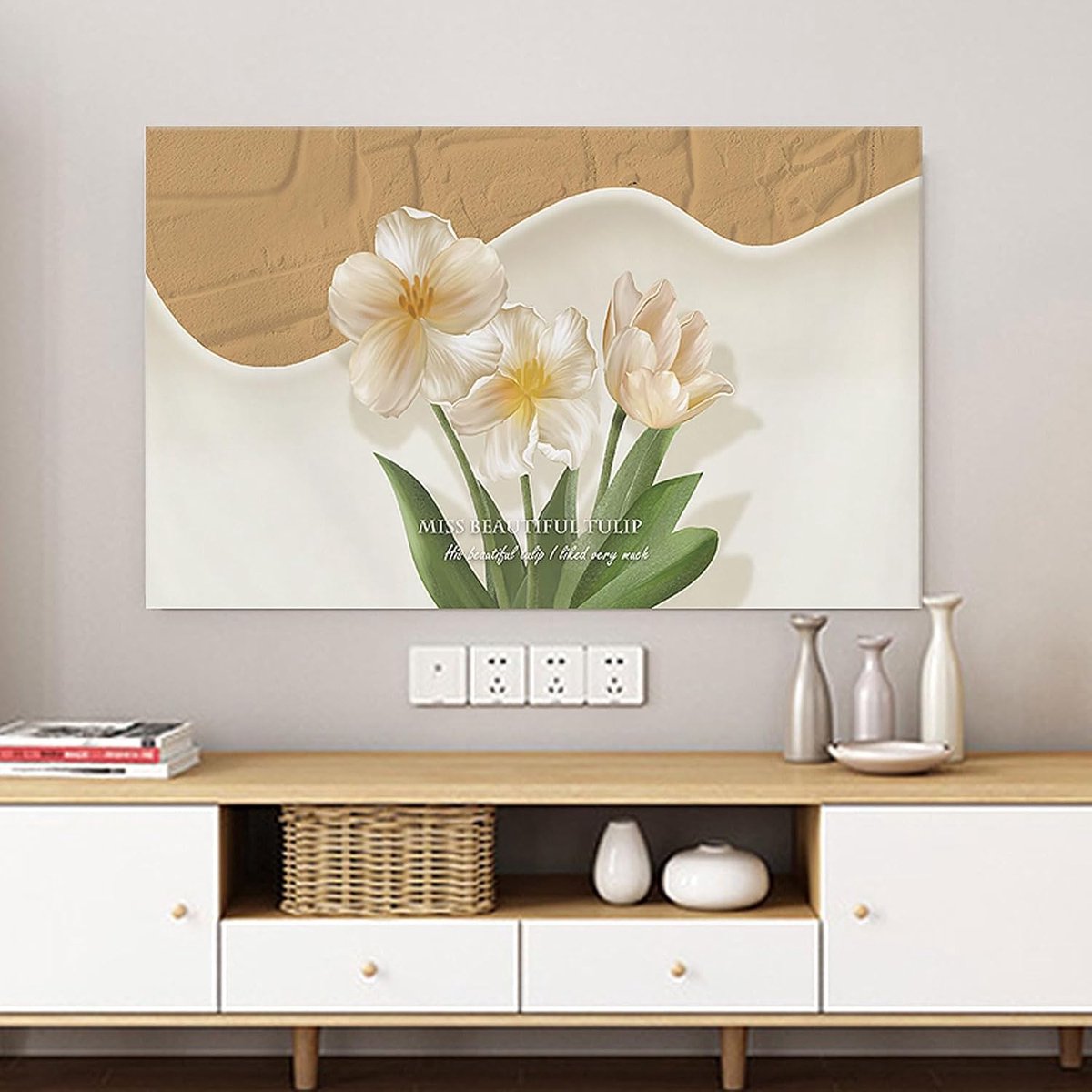 TV Beschermhoes - Schermhoes - Stofvrij Houden - Ademend Materiaal - 28-65 Inch - Stijl B