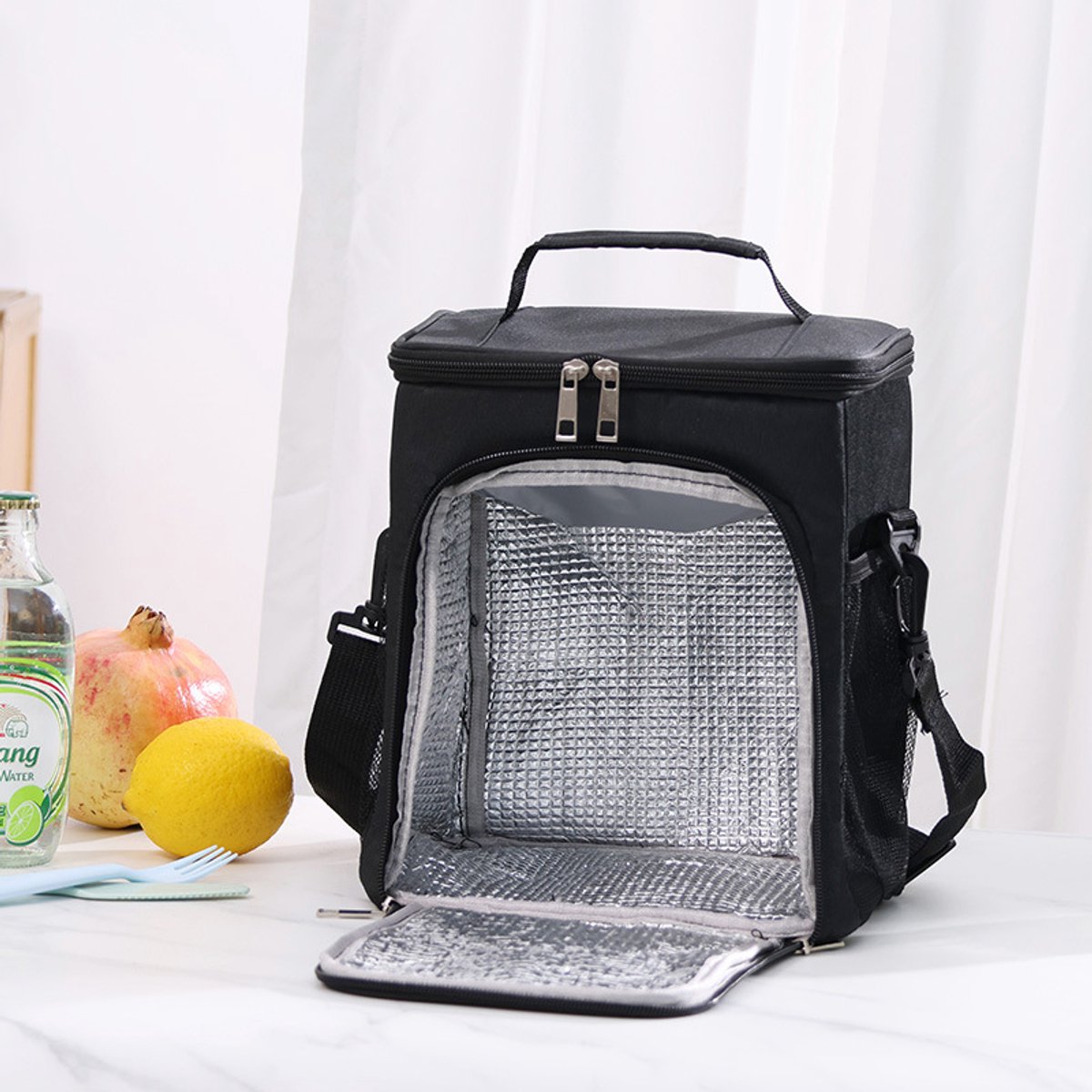 Geïsoleerde koeltas - Opening aan de voorkant - Verhoogde isolatie - Handtas voor lunch - Grote inhoud - Geïsoleerde lunchbox - Geïsoleerde tas - Picknicktas