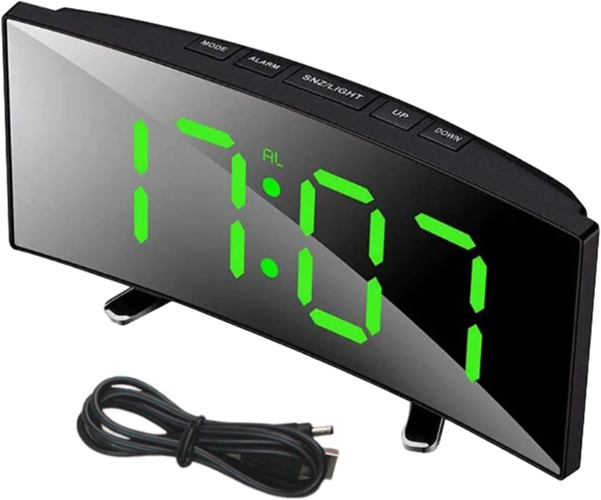Digitale wekker - Elektronische klok - Geruisloos slapen - Groot led-display - 85 cm breed