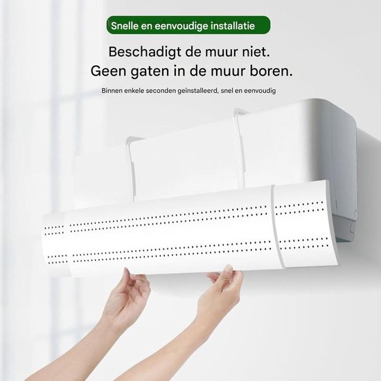 Airco Windscherm - Verstelbare Ventilatiedeflector - Comfort Binnen - Anti-Directe Luchtstroom - 72x110x19cm — afbeelding 4