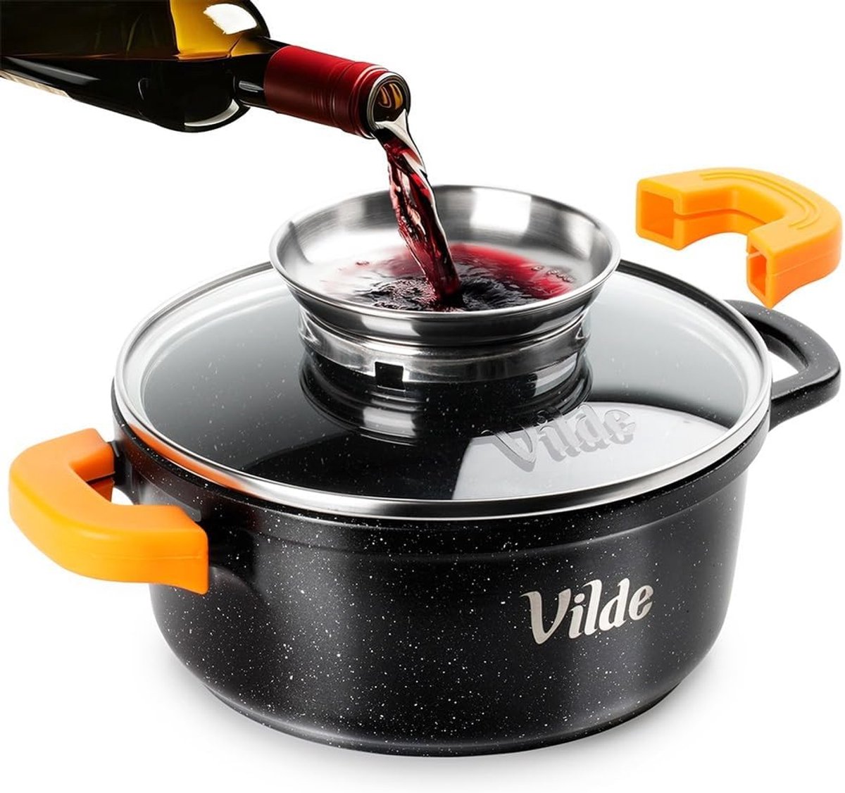 Granieten Kookpan - Anti-aanbak Pan - Dagelijks Koken - Vaatwasmachinebestendig - 16 cm 12L