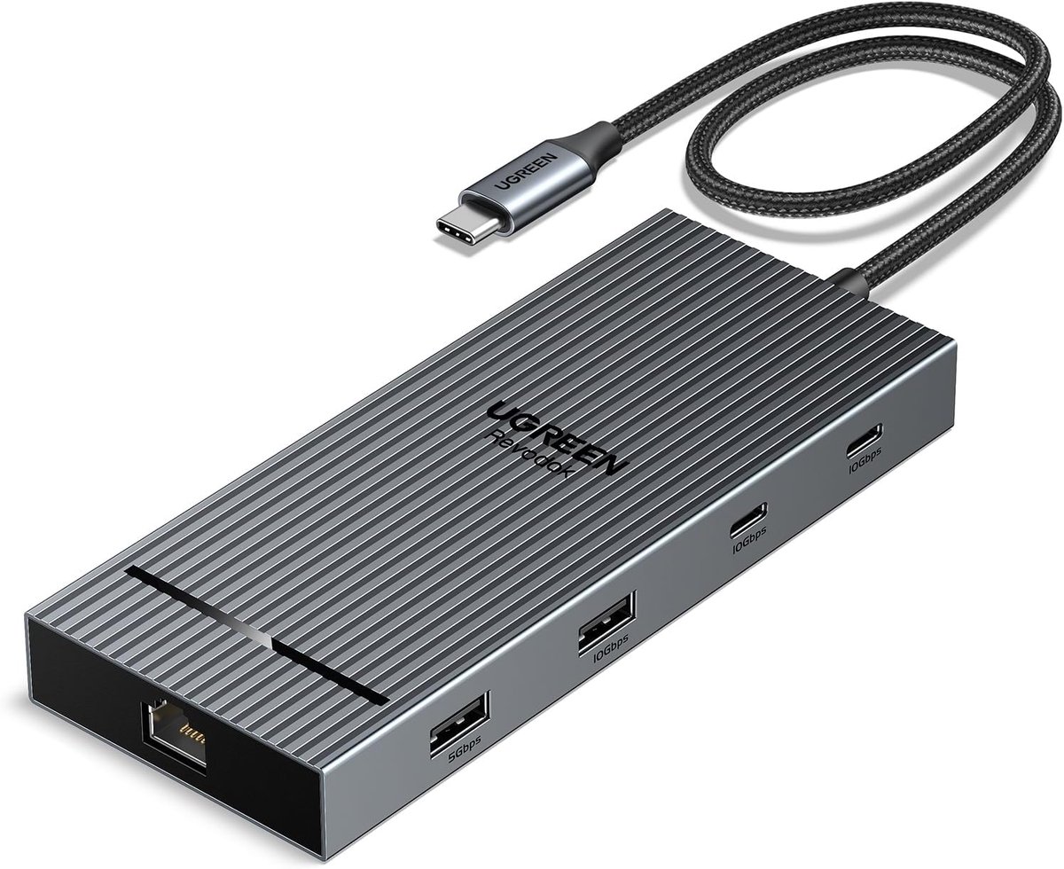 USB C Hub - Docking Station - Productiviteit Vergroten - Dubbele 4K 60Hz Uitvoer