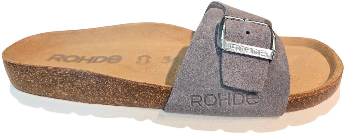 Rohde 5589 86 Slippers Grijs Suede Dames - Grijs - 40