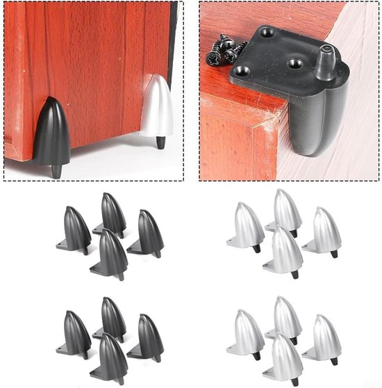 Luidspreker Voeten - Isolatie Spikes - Verbeter Geluid - Effectieve Demping - 15mm Hoog - Zwart van Merkloos — afbeelding 3