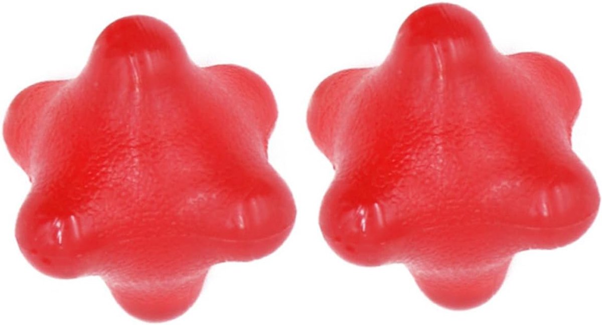 Massage Ballen - Hand Stimulator - Spier Ontspanning - Draagbaar Hulpmiddel - 4x4x4cm - Rood
