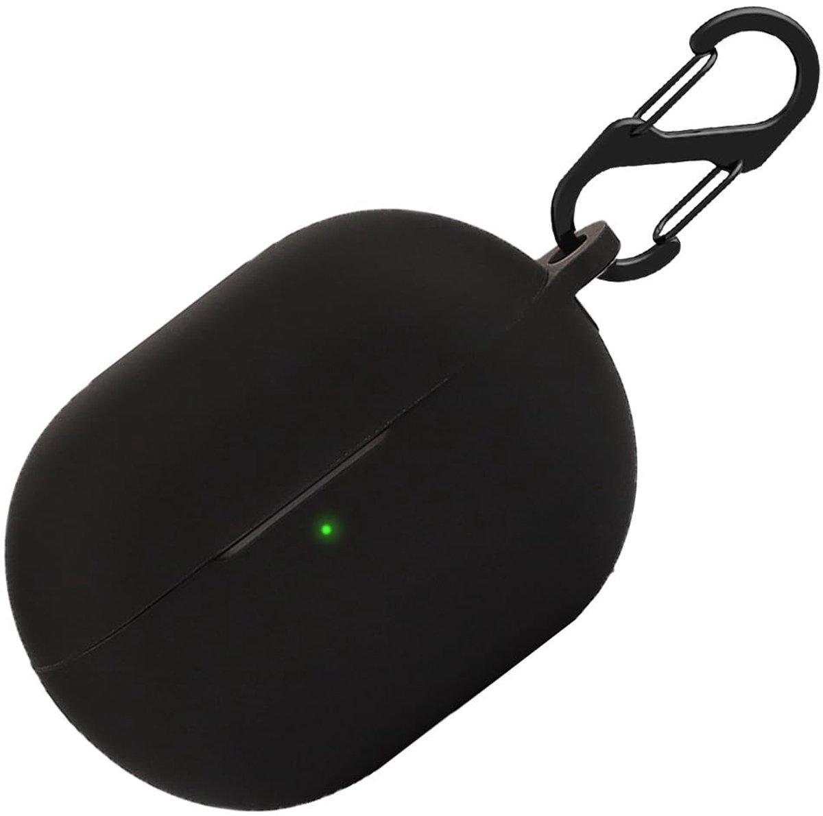 Allecto - Siliconen hoesje - Beschermhoes - Schokbestendig - Sleutelhanger - Realme Buds Air 5 Pro - Zwart - Opberghoesje - Accessoire - Handig - Z...