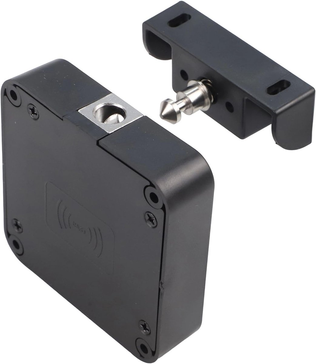 Slim Kastslot - Lade Vergrendeling - Veilige Kasttoegang - RFID Bluetooth Ontgrendeling - 76x76x20MM - Zwart