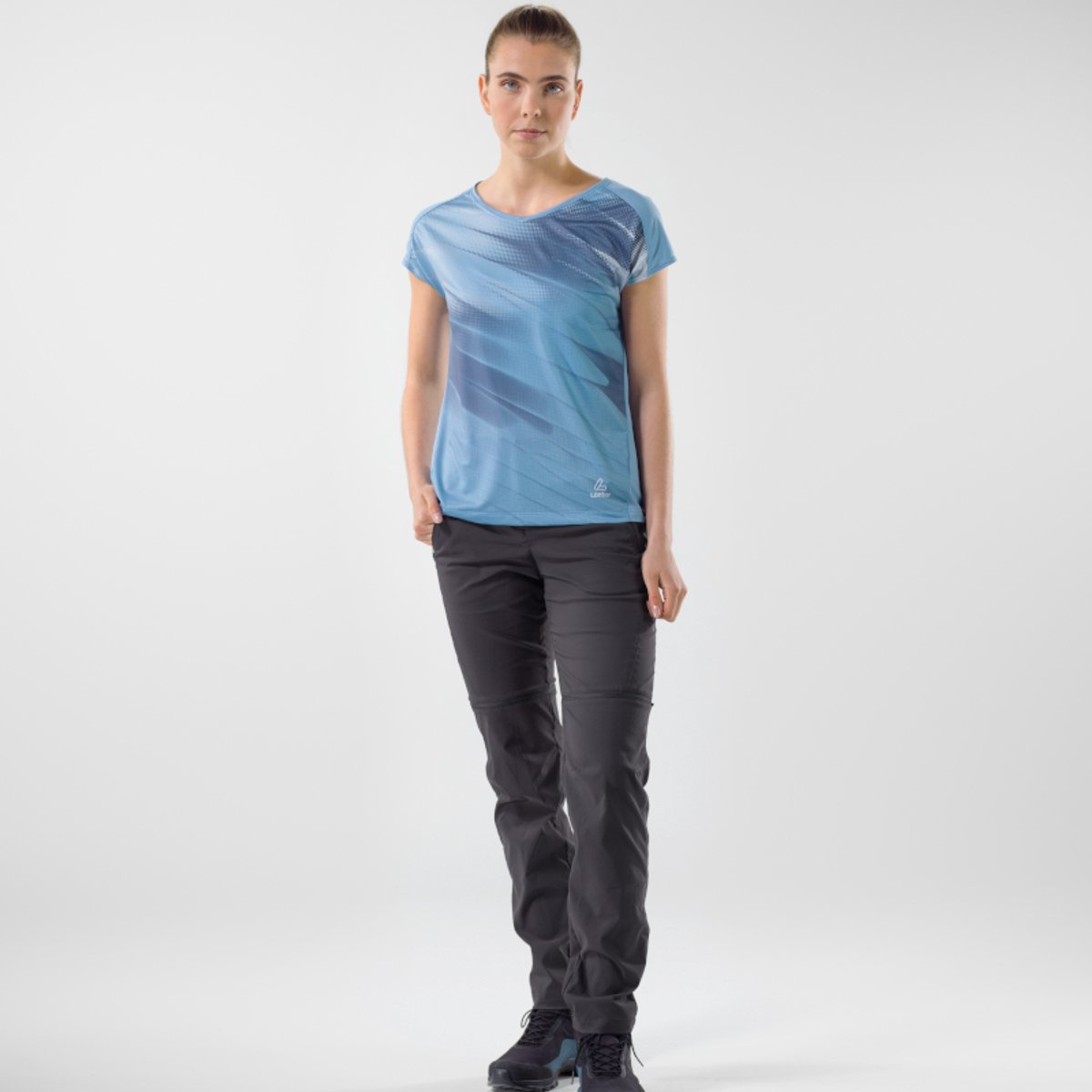Loeffler afrits wandelbroek W Zip-Off Trekking Pants Tapered CSL Onyx Zwart