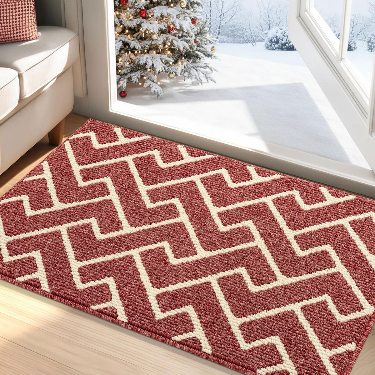 Binnendeurmat - Vuilvanger Mat - Voorkomt Vuil - Machinewasbaar Absorberend - 60x90 cm - R