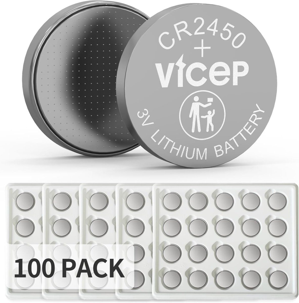 Knoopcel Batterijen - Lithium Batterijen - Apparaten Voeden - 100 Stuks Pakket - 3 Volt
