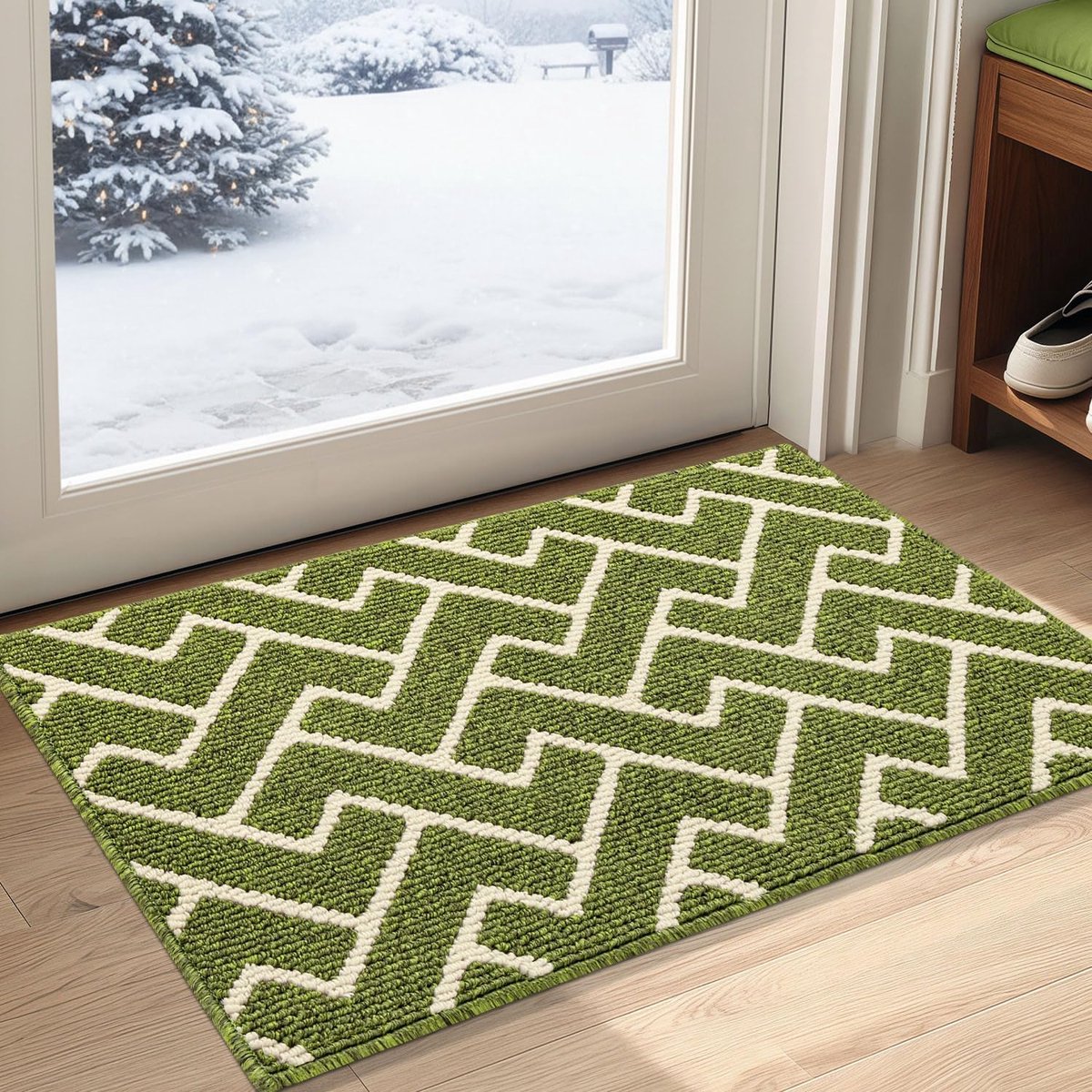 Binnendeurmat - Vuilwerende Mat - Entree Schoonhouden - Machinewasbaar Anti-slip - 50 x 80