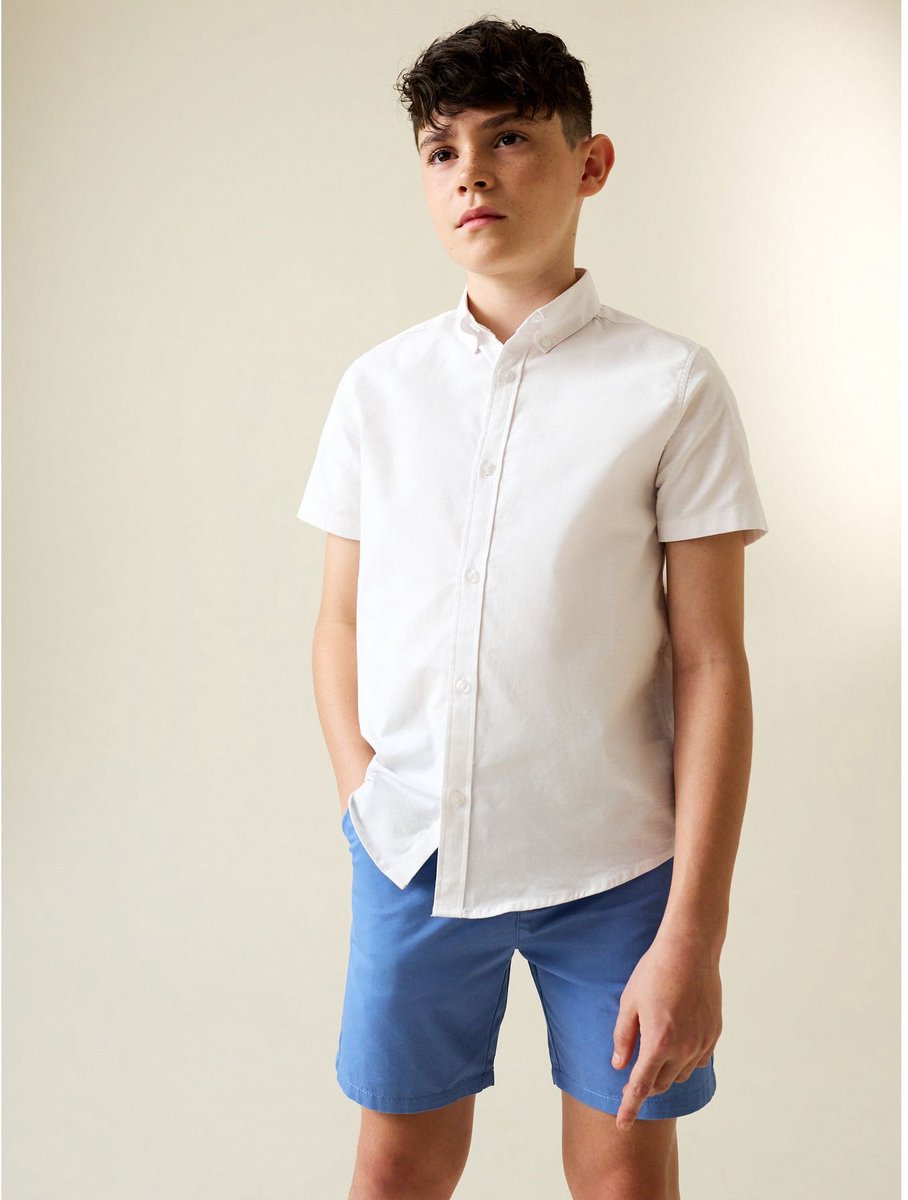 Next - Jongens - Chinoshort met standaard pasvorm - Blauw