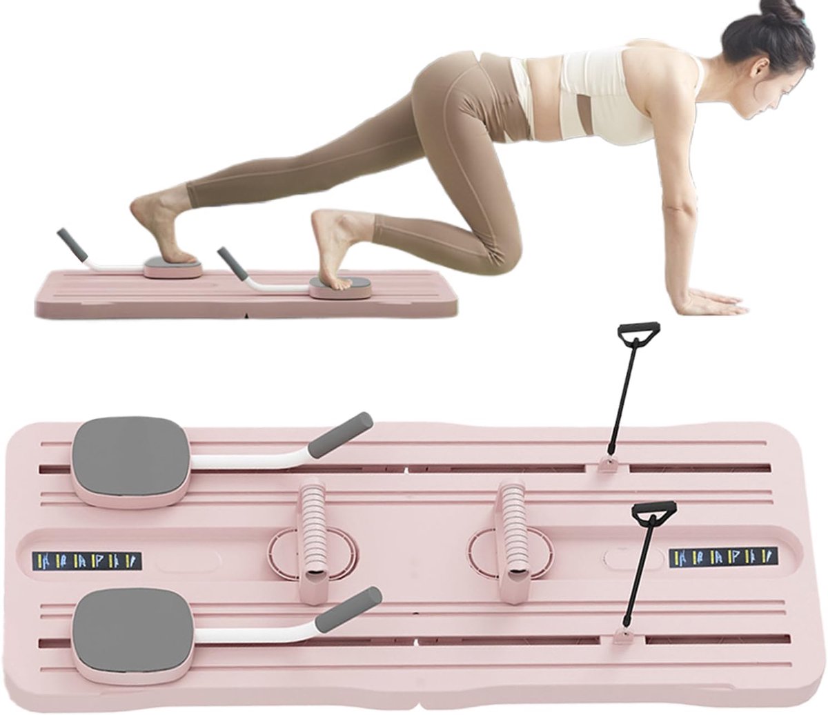 Pilates Bord - Thuis Gym - Core Training - Draagbaar Ontwerp - 105x40cm - Roze