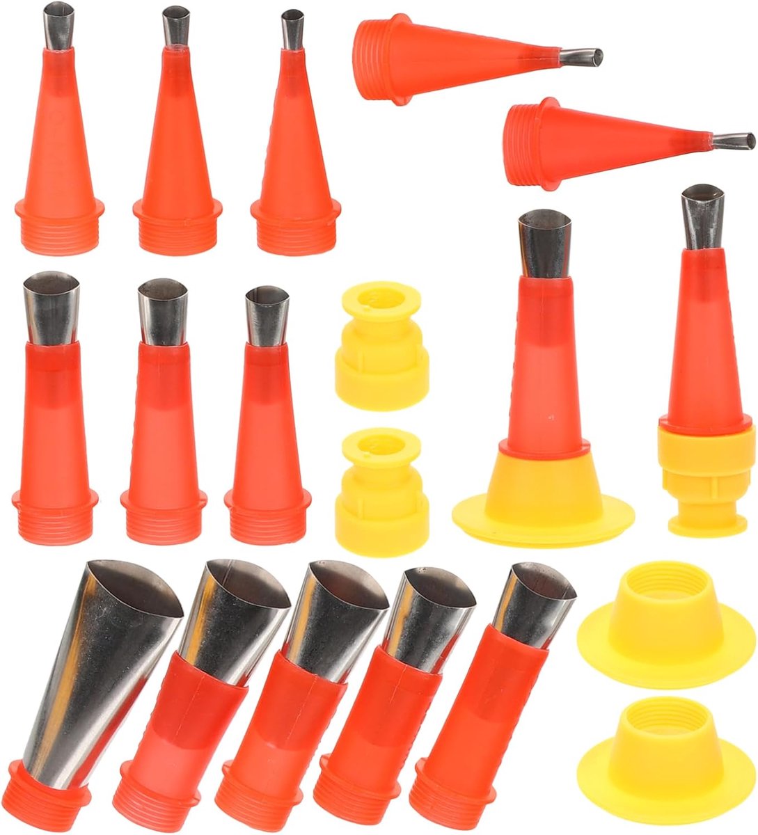Kit Mondstuk Set - Afwerkingsgereedschap - Kit aanbrengen - Roestvrij staal siliconen - Verschillende maten - Zoals getoond