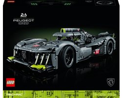 LEGO Technic PEUGEOT 9X8 24H Le Mans Hybrid Hypercar Modelauto Bouwpakket voor Volwassenen – 42156