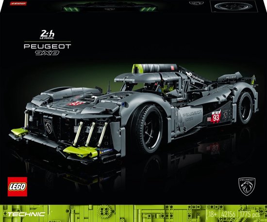 LEGO Technic 42156 PEUGEOT 9X8 24H Le Mans Hybrid Hypercar