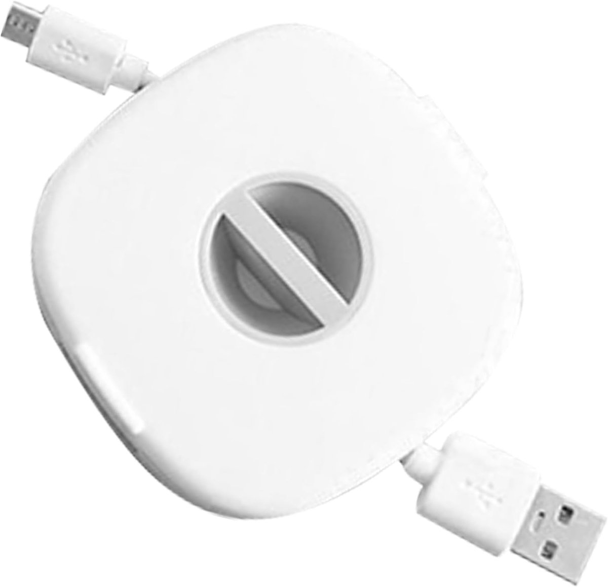 Kabel Organizer - Kabelhouder Haspel - Knooppuntvrij - Met Telefoonstandaard - Wit