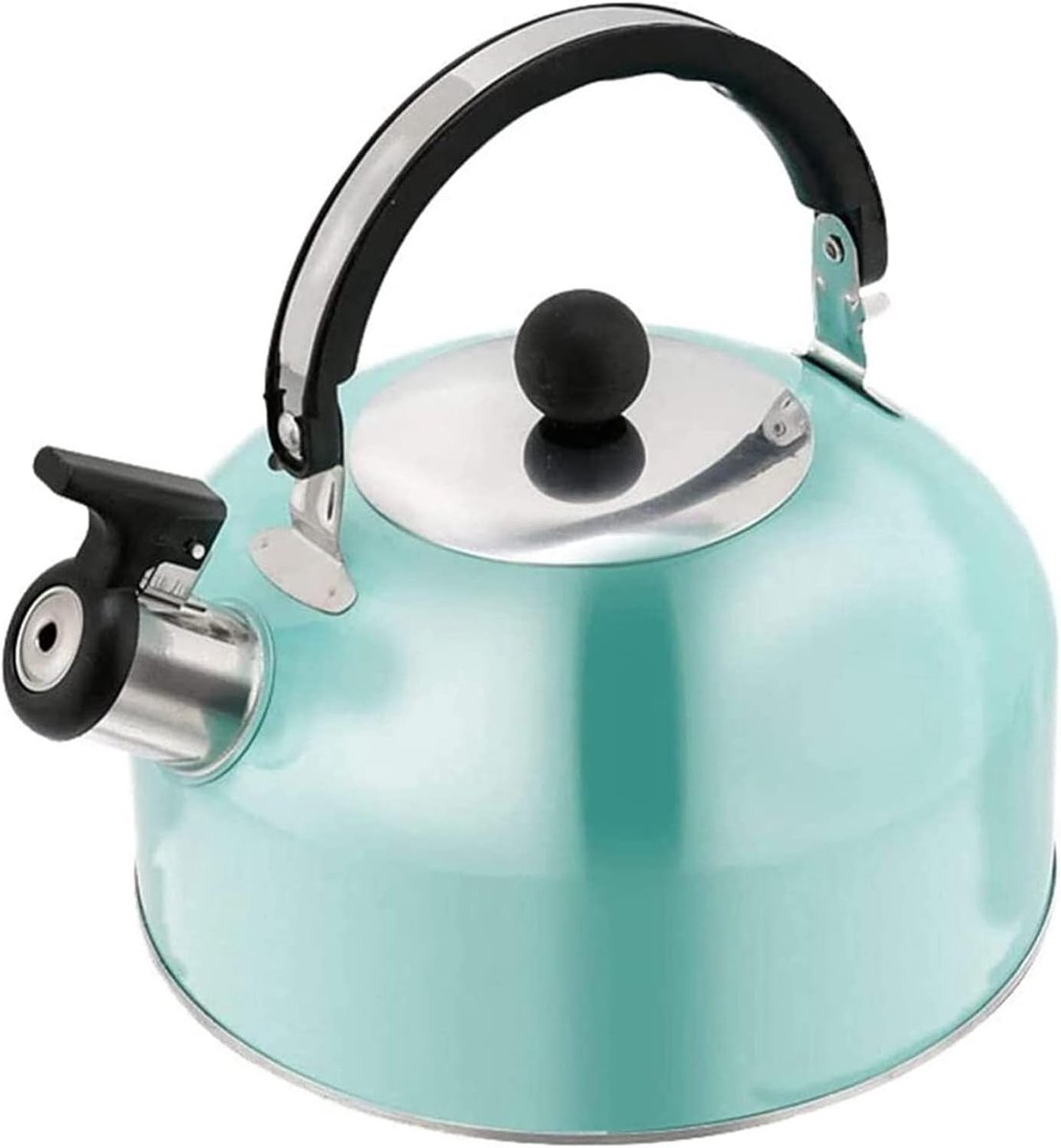Fluitketel Waterketel - Theepot Ketel - Koffie Thee Zetten - Brede Platte Bodem - 3 Liter