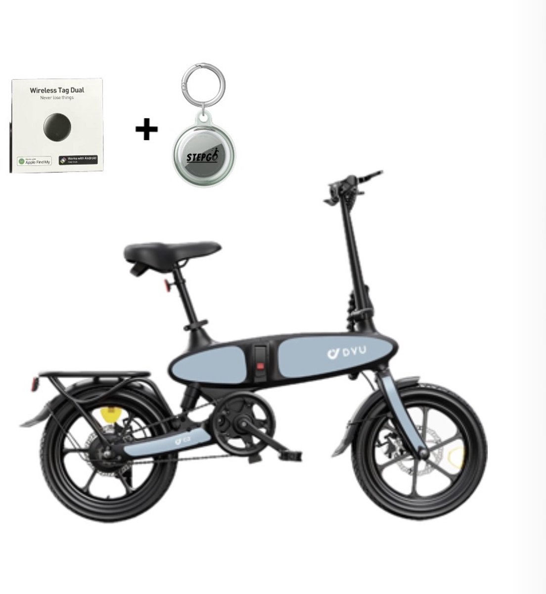 elektrische fiets - vouwfiets - opvouwbaar - C2 dyu - inclusief tracker traceer systeem