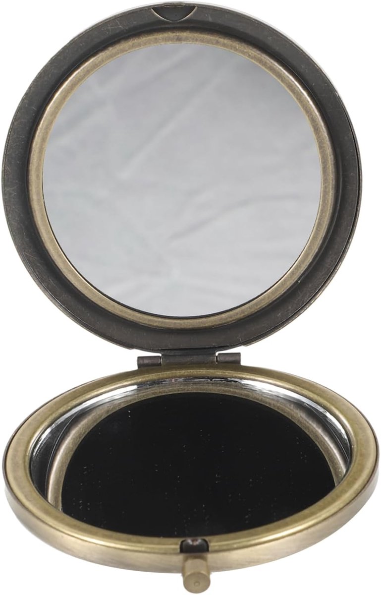 Compacte Spiegel - Make-up Spiegel - Voor Onderweg - Draagbaar Ontwerp - 7x7 cm - Zoals Getoond