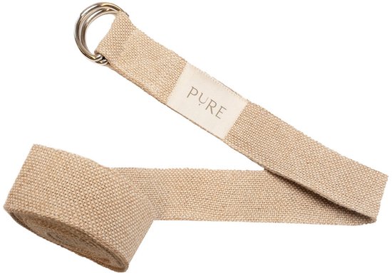 Yoga riem / strap jute extra lang bruin - Pure van Merkloos — afbeelding 5