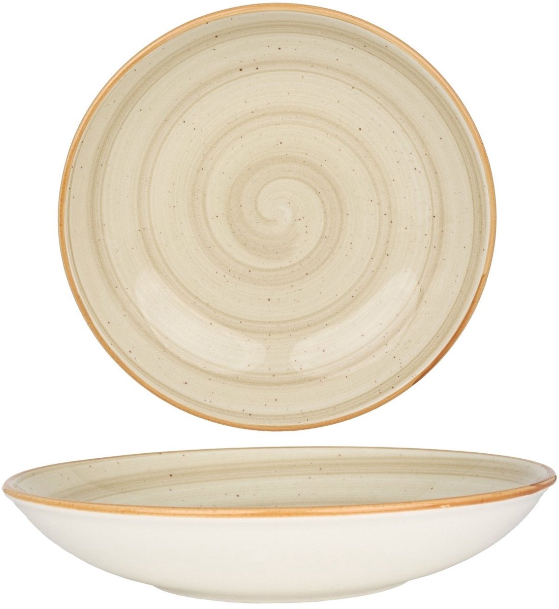 Bonna Diepbord - Aura Terrain - Porselein - 23 cm (1000cc) - set van 6