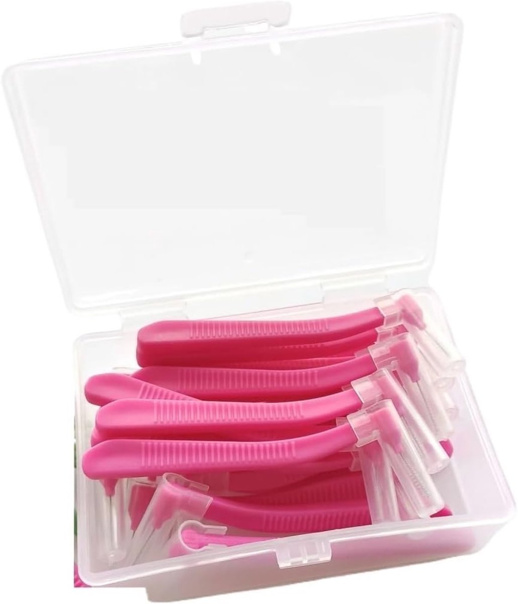 Interdentale Borstels - Tandenstokers - Mondhygiëne - Variabele Maten - 0.6-1.2 mm - Roze