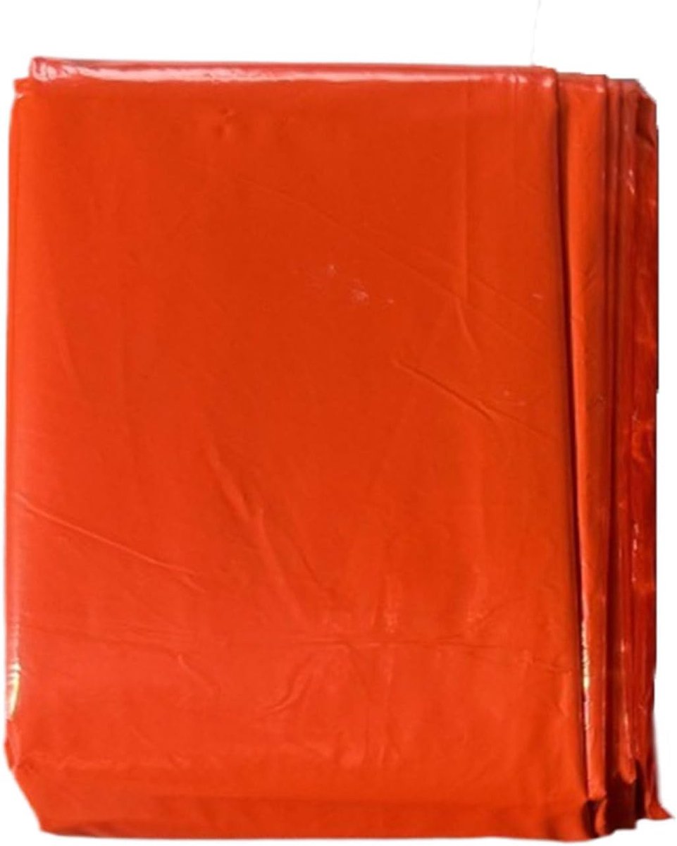 Overlevingsdeken - Nooddeken Slaapzak - Kamperen Wandelen - Thermoreflecterend - 210 x 90 cm - Oranje