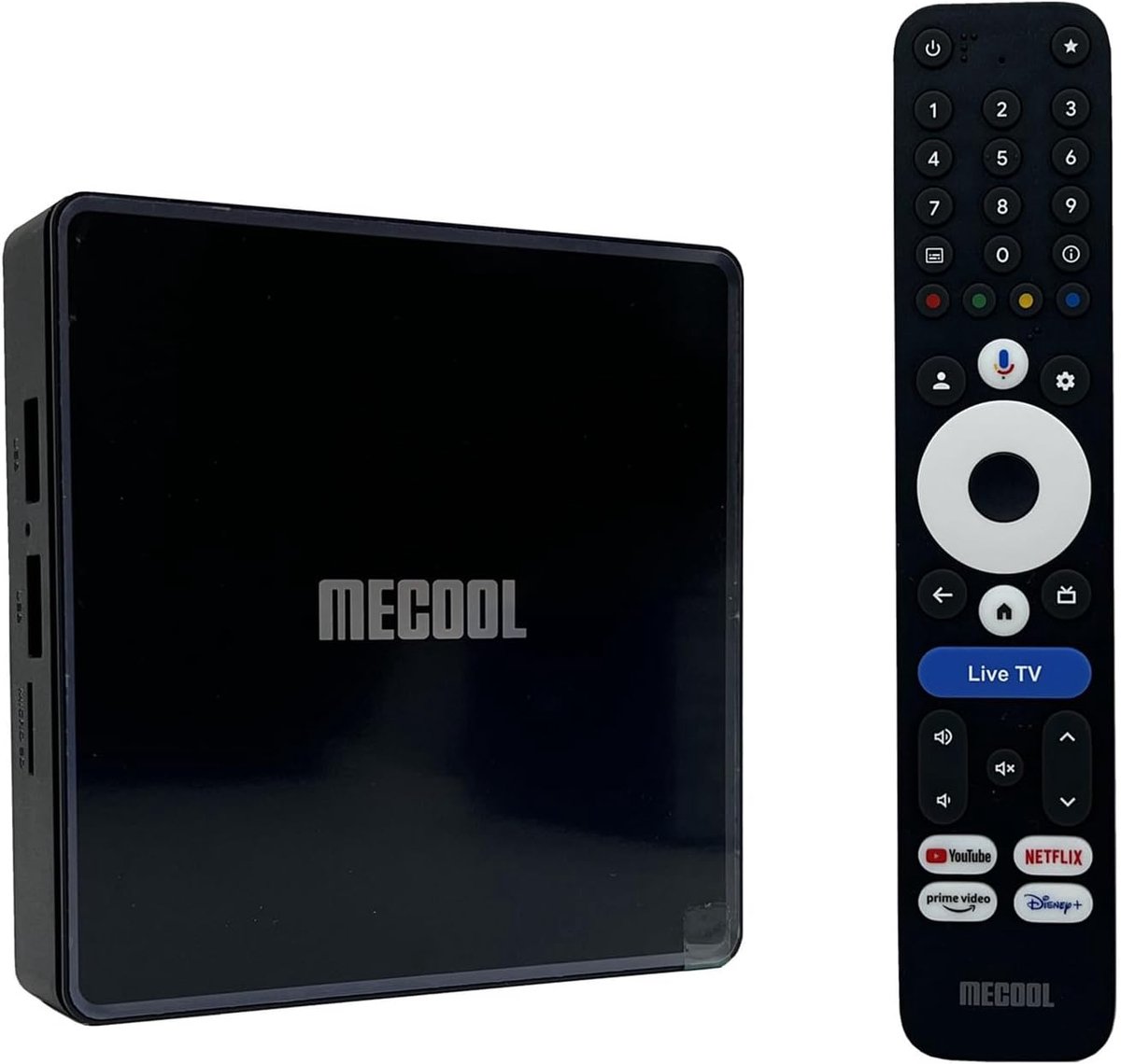 Smart TV Box - Mediabox Streaming - Films Kijken - Android 14 WiFi6 - 10.5 cm - Zwart