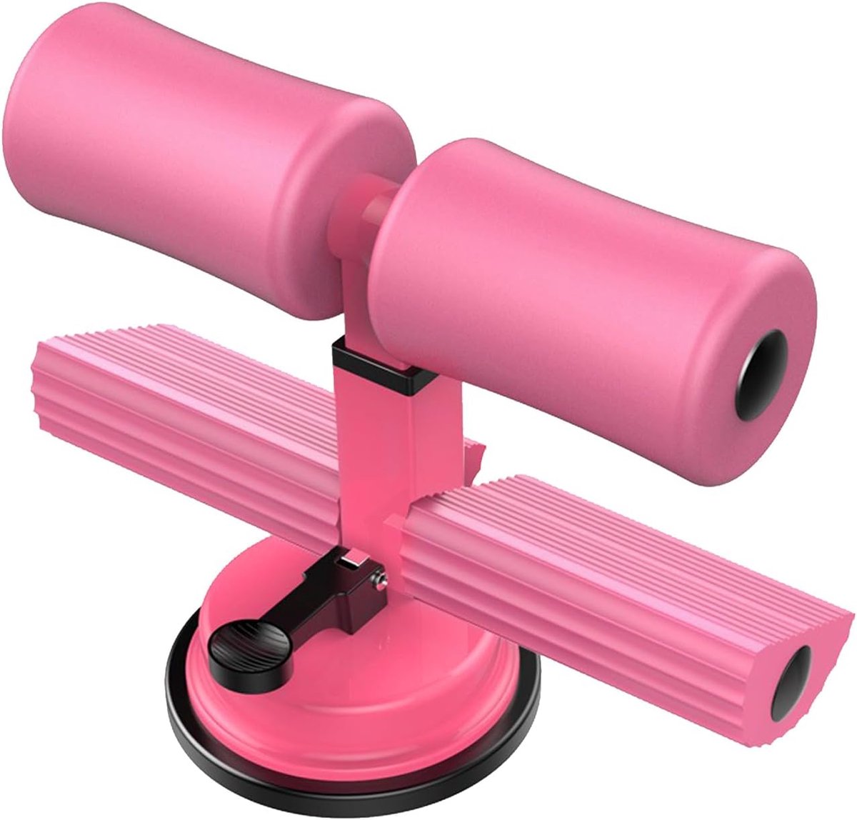 Zitstang Spiertrainer - Buikspierbankje Voetensteun - Gerichte Buiktraining - Biomachanisch Geoptimaliseerd - 26 x 16 cm - Roze