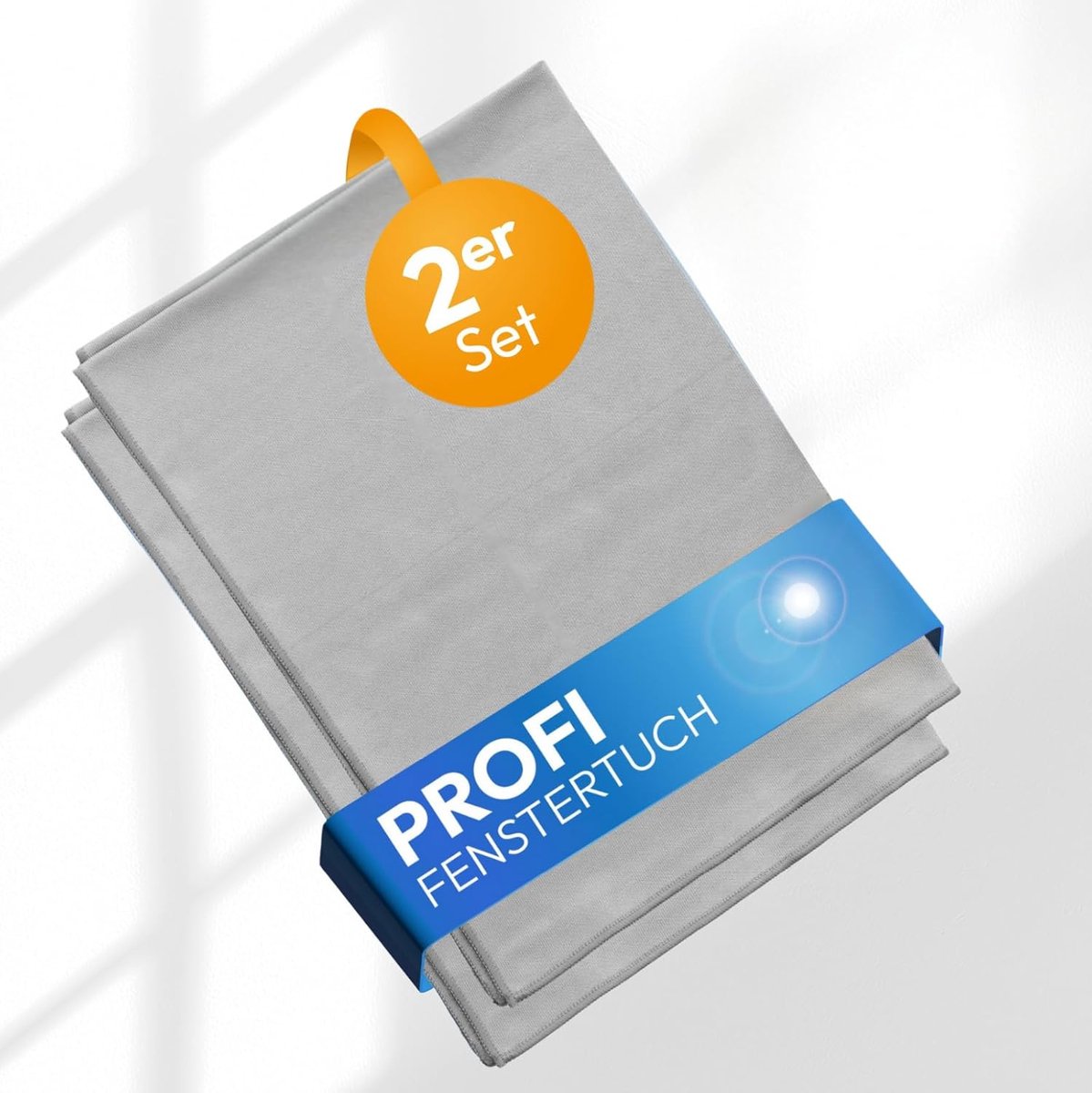 Raamdoek Set - Poetsdoeken Glas - Streeploos Reinigen - Enkel Water Nodig - 50x75 cm - Grijs