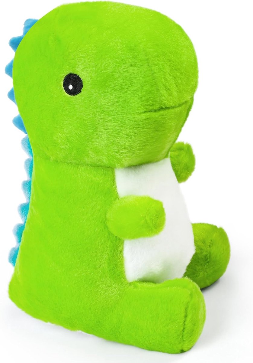 Pluche Dino - Knuffeldier Zacht - Kinderkamer Decoratie - Extra Zacht Materiaal - 30 cm Groot - Groen