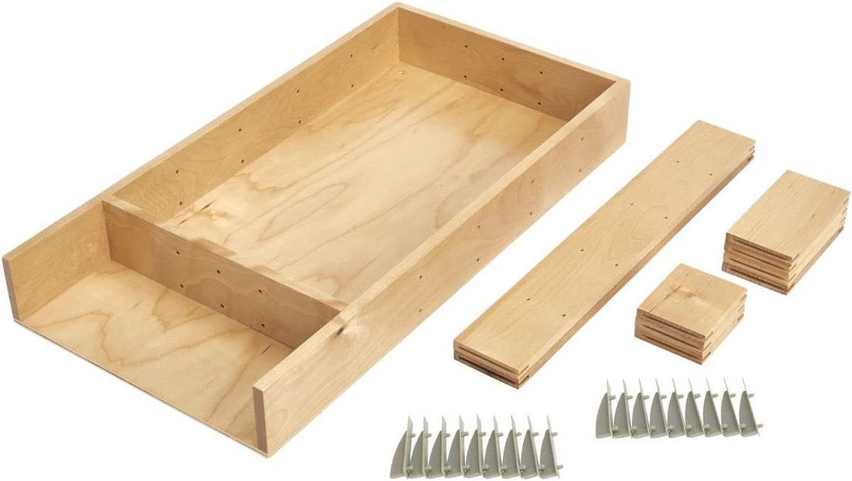 Aanpasbare Ladeset - Opbergmodule - Keuken Organiseren - Flexibele Indeling - 48x25x25 cm
