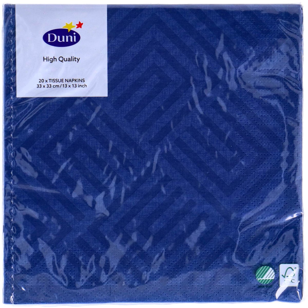 Servetten - Mozaïek - Donkerblauw 33 x 33 cm