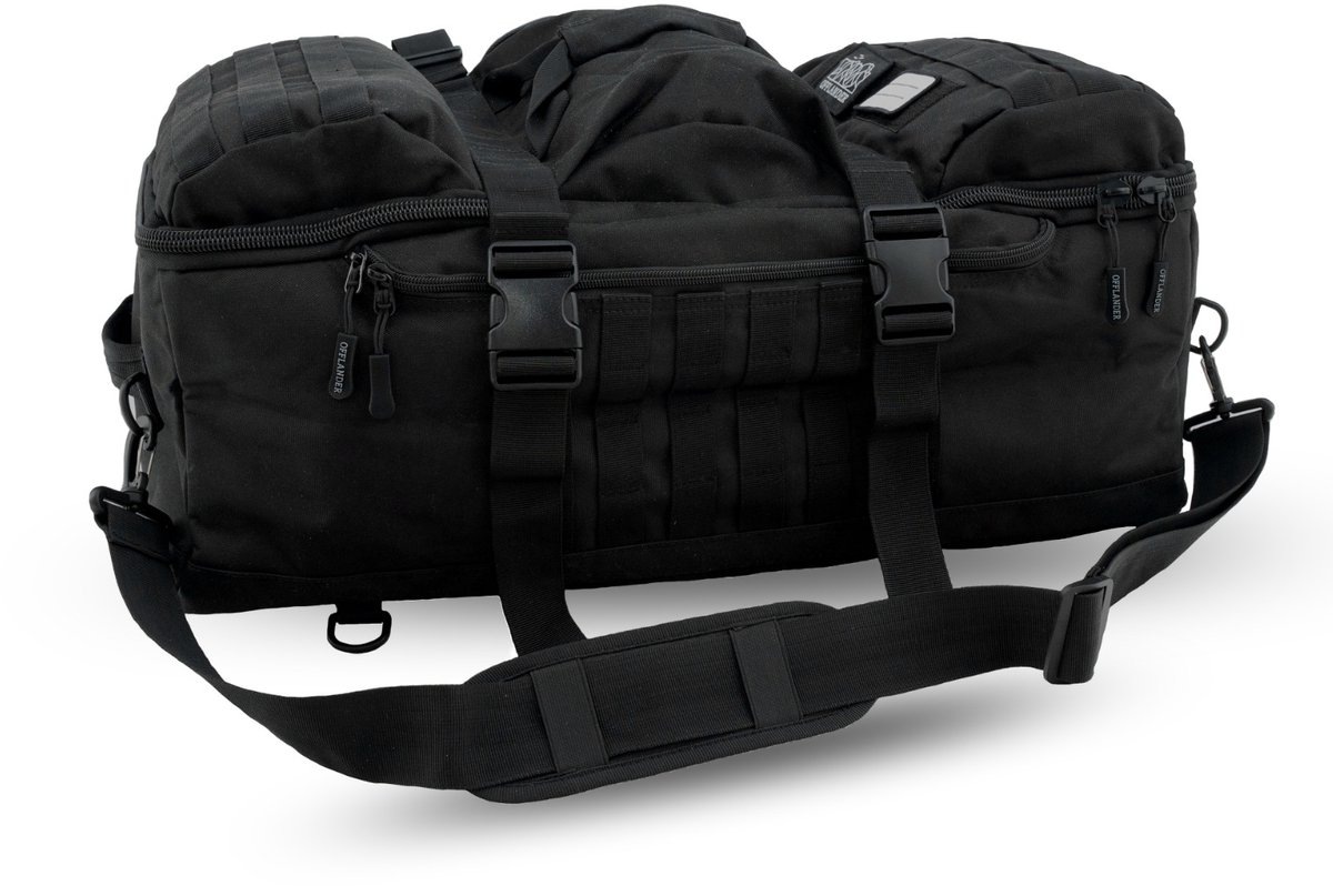 OFFLANDER Offroad Serie - Reistas - 3-in-1 - 54L - Zwart