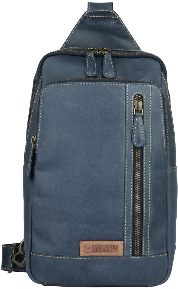 Boutique Trukado - Sparwell Crossbody tas Tenacious Trey blauw - (lxhxd) ca. 20 cm x 34 cm x 7,5cm
