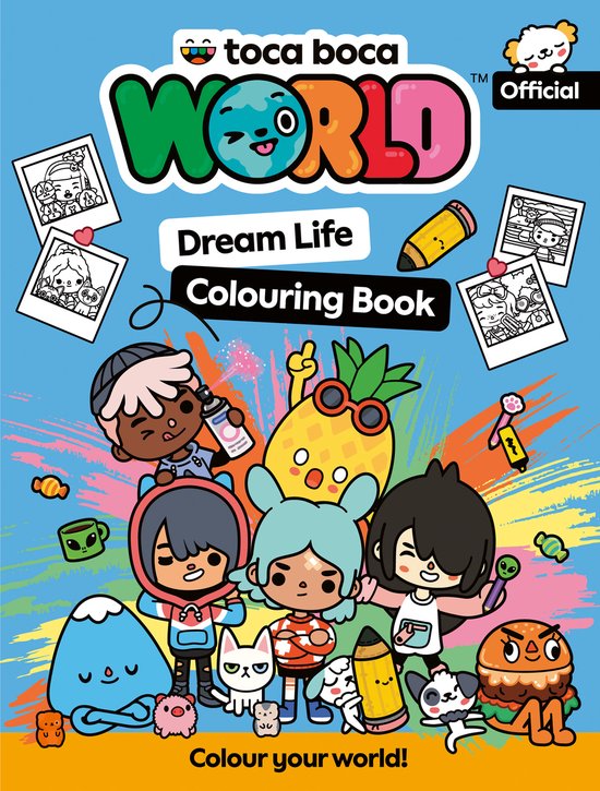 Toca Boca Dream Life Colouring Book - cover
