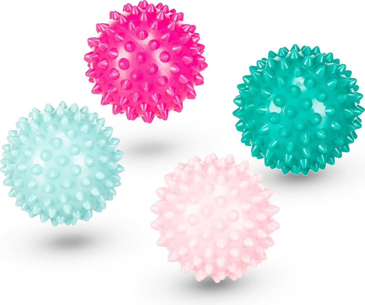 Massageballen Set - Triggerpoint Ballen - Spierontspanning - Handig Netzakje - 6.5 cm Diameter