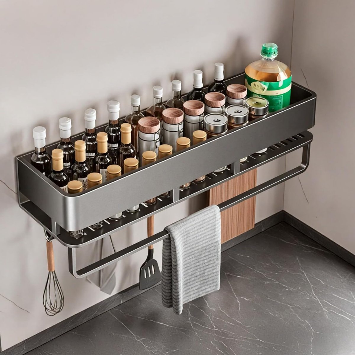 CLVP® Keukenrek Hangend - Wandrek - Organizer