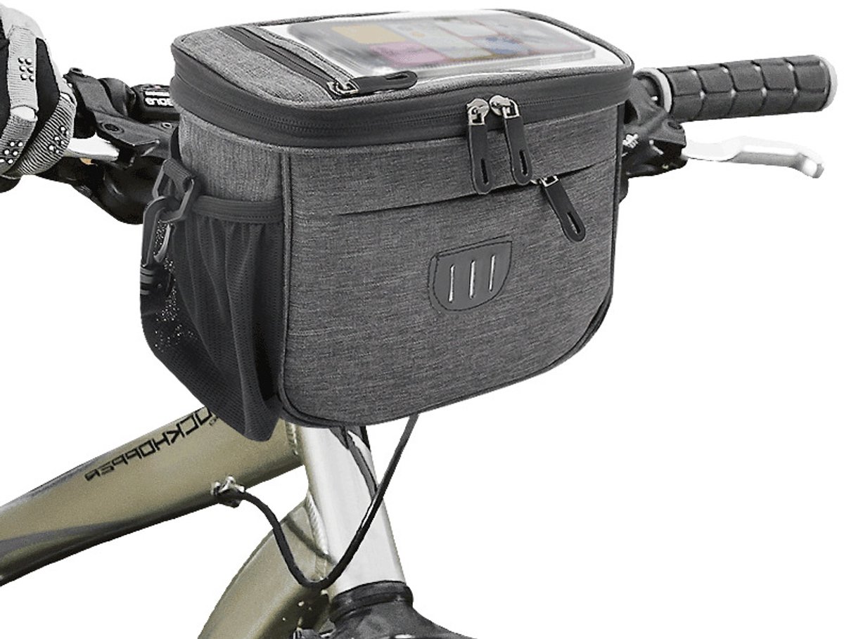 Fietstassen - fietsstuurtas - voor Motor, Mountainbike & scooter - Afneembaar -met Reflectie materiaal -met waterdicht (22x17x11cm)