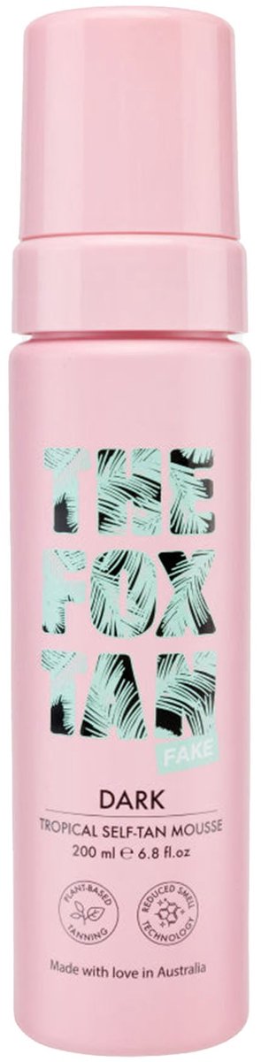 The Fox Tan Dark Tropical Self-Tan Mousse – Zelfbruiner Mousse voor Diepe Bruine Teint