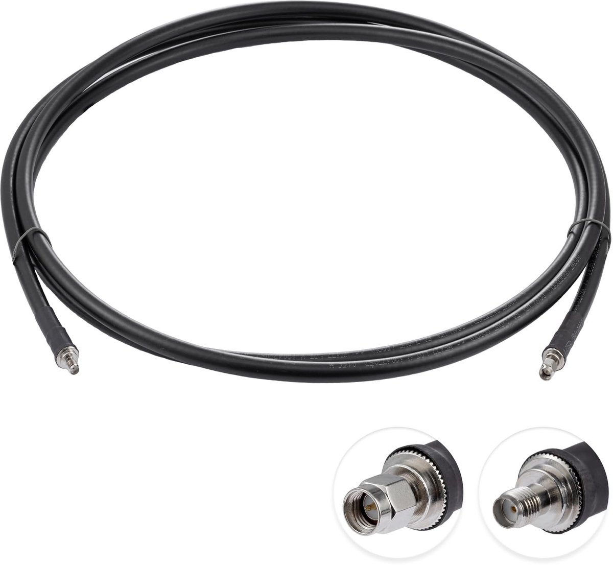 SMA Kabel - RF Coaxiaal - Signaal Versterking - Schot Montage - 3 Meter