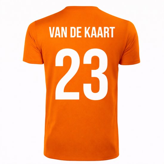 Oranje T-shirt - Van de kaart - Koningsdag - EK - WK - Voetbal - Sport - Unisex - Maat M