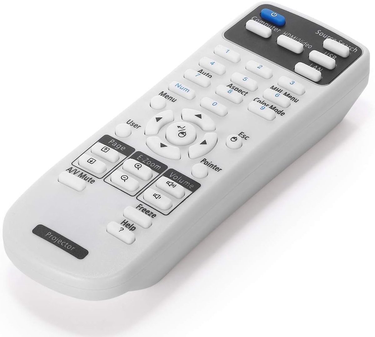 Projector Afstandsbediening - Beamer Controller - Home Cinema - Directe Werking Geen Setup - 14.6 cm - Zwart