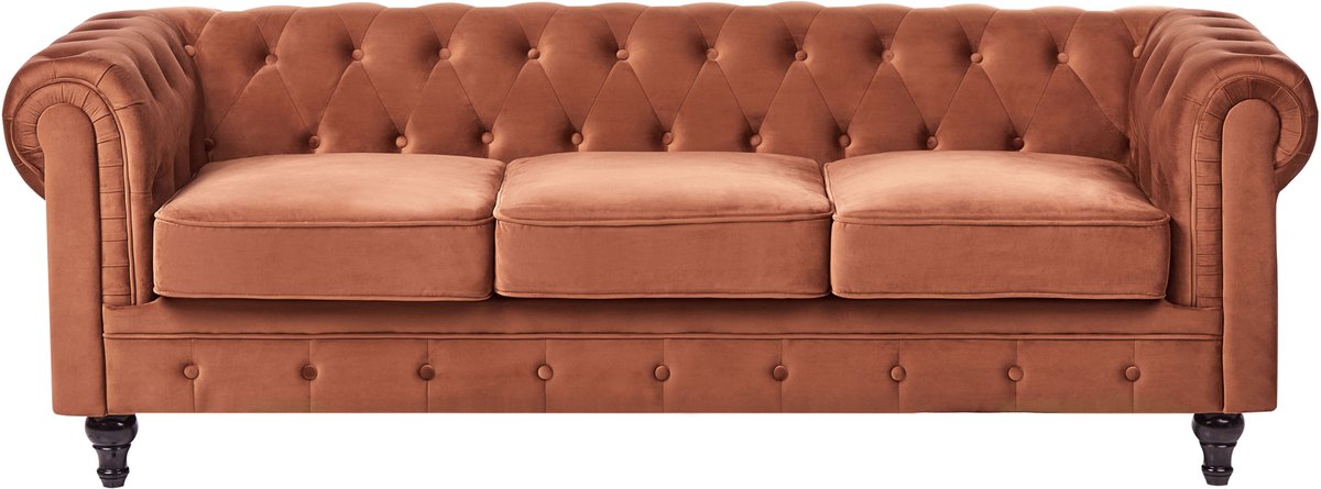 CHESTERFIELD - Chesterfield bank - Goudbruin - Fluweel