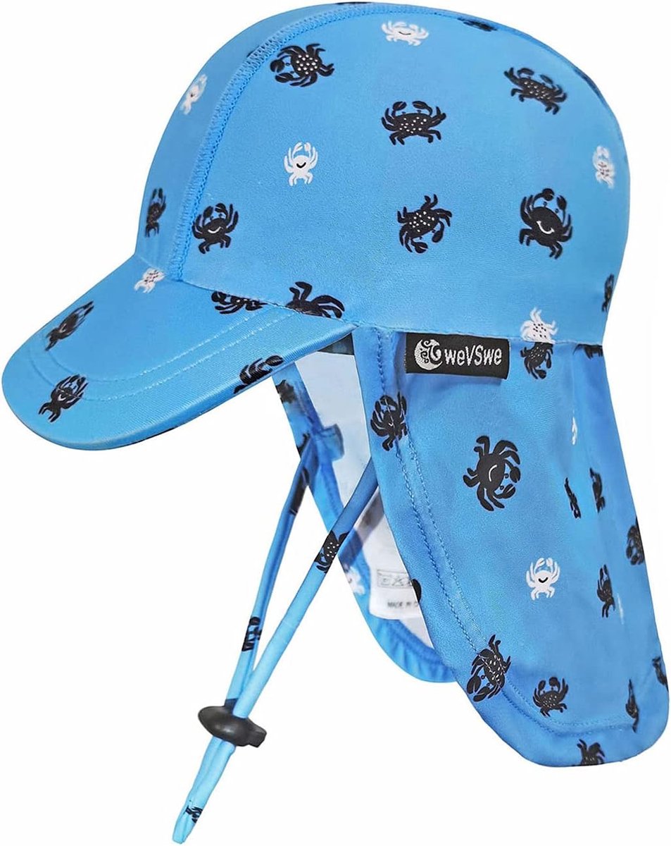 Baby Zonnehoed - Zomerhoed Peutermuts - Zon Bescherming - UPF 50+ UV Bescherming - Verstelbaar